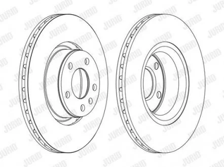 Гальмівний диск передній Audi A6 / A6 Avant Jurid 562271JC1