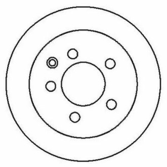 Гальмівний диск задній Nissan Juke, Leaf, Qashqai, X-Trail / Renault Koleos / Toyota Alphard Jurid 562280JC (фото 1)