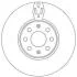 Тормозной диск передний Fiat Doblo / Punto / Opel Corsa Jurid 562297JC (фото 1)