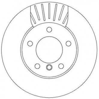Тормозной диск передний BMW 1-Series (2004->) Jurid 562313JC