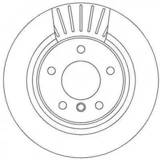 Тормозной диск задн BMW 1-Series, 2-Series, 3-Series, 4-Series Jurid 562316JC