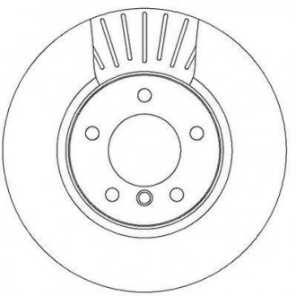 Тормозной диск передний BMW 5 series Jurid 562320JC