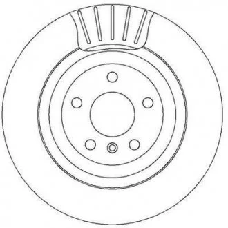 Тормозной диск задн MERCEDES-BENZ GL-class / M-class / R-class Jurid 562326JC