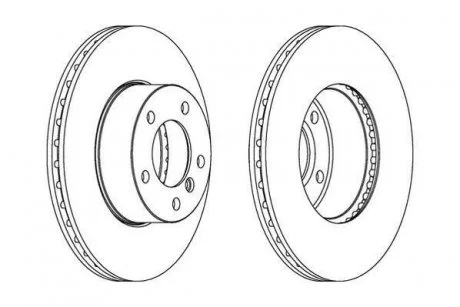 Диск тормозной BMW Jurid 562342JC
