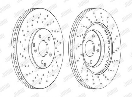 DB Диск гальмівний передн.W203 02- Jurid 562354JC-1