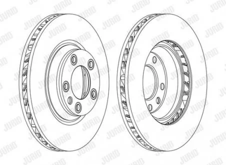 Тормозной диск передний VW TOUAREG AUDI Q7 PORSCHE CAYENNE/PANAMERA Jurid 562359JC1