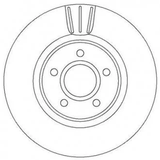 Тормозной диск передний VOLVO C30/C70/S40/V50 FORD C-MAX/FOCUS/KUGA/TOURNEO/TRANSIT CONNECT Jurid 562363JC