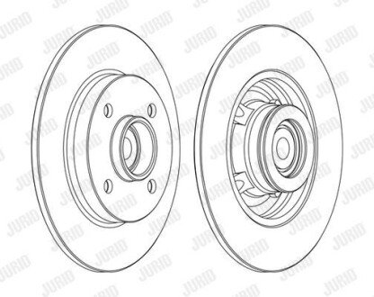 Гальмівний диск Jurid 562373J1