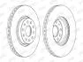Гальмівний диск Audi A3 / TT Seat Leon VW Golf /Passat Skoda Octavia Jurid 562387JC1 (фото 1)