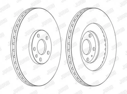 Гальмівний диск передній AUDI A4 Jurid 562389JC1