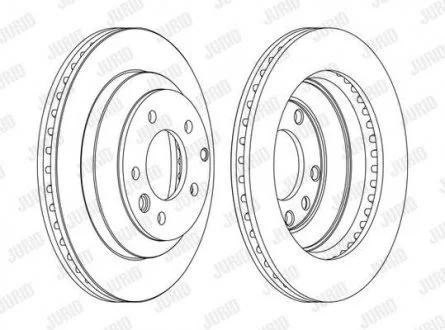 Диск гальмівний AUDI,PORSCHE,VOLKSWAGEN Jurid 562393JC1