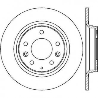 Тормозной диск задн Mazda 326, 6, 626, MX-5, Premacy Jurid 562416JC (фото 1)