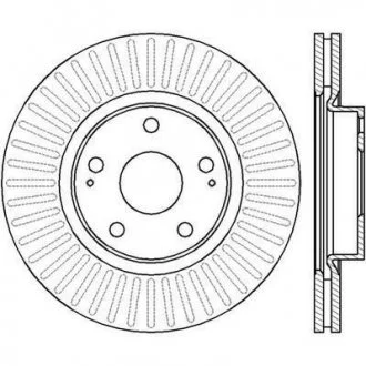 Тормозной диск Toyota Auris (E15)/Avensis (T25)/Corolla Verso (ZER, ZZE12, R1)(E15) Jurid 562430JC