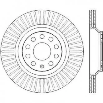 Тормозной диск Volkswagen Golf/CC/Passat Seat/Skoda/Audi Jurid 562432JC