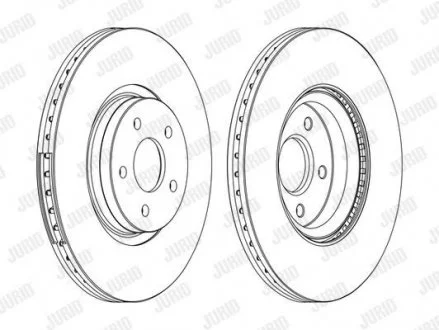 Диск тормозной FORD,VOLVO Jurid 562434JC1