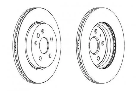 Тормозной диск Chevrolet Malibu/ Opel Insignia A Jurid 562463JC