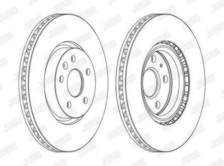 Гальмівний диск Jurid 562464JC1 (фото 1)