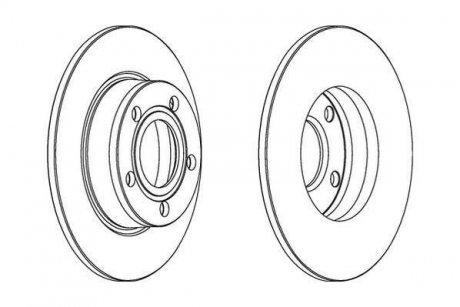 Гальмівний диск Jurid 562503JC
