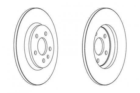 Тормозной диск Audi A4/A5/A6/A7/Q5 Jurid 562505JC
