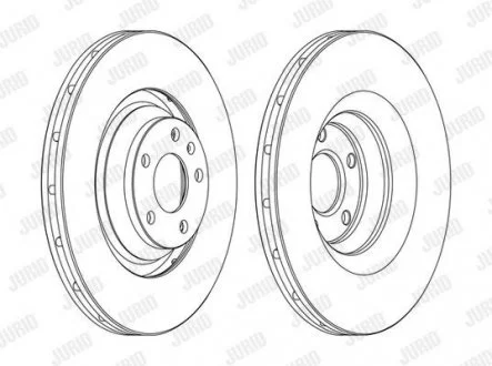 Гальмівний диск Audi A6 (4F2,4F5,4FH,C6) Jurid 562506JC1