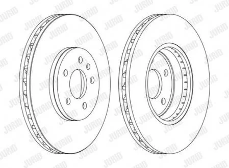 Тормозной диск Audi A4/A5/Q5 Jurid 562511JC1