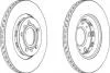 Диск тормозной AUDI,VOLKSWAGEN Jurid 562514JC (фото 2)