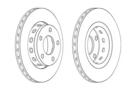 Диск гальмівний AUDI,VOLKSWAGEN Jurid 562515JC