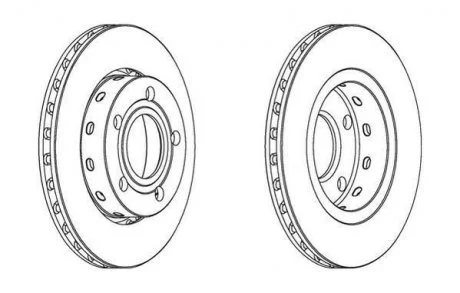 Гальмівний диск Audi A4 / VW Passat (3B2,3B3,3B5,3B6) Jurid 562516JC