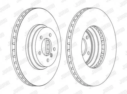Гальмівний диск BMW 3 (E90,E91,E92,E93) / X1 (E84) Jurid 562519JC1