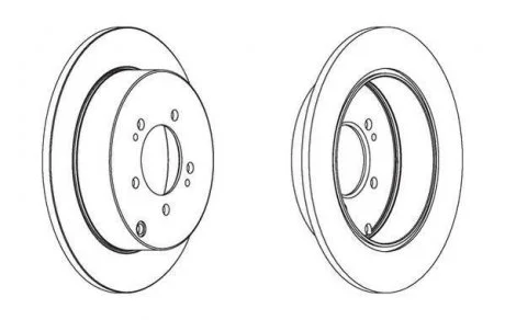 Гальмівний диск Citroen C4,C-Crosser/ Mitsubishi Outlander II/ Peugeot 4007/4008 Jurid 562527JC