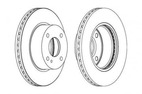 Гальмівний диск Ford Fiesta VI (CB1, CCN) / Ford KA+ (UK, FK) Jurid 562539JC