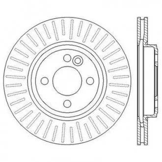Тормозной диск MINI Cooper (R56,R55,R57,R58,R59) Jurid 562570JC