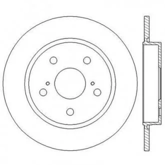 Диск тормозной TOYOTA Jurid 562599JC