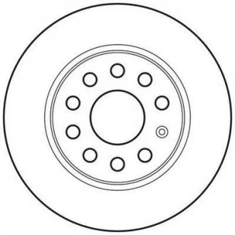 Диск тормозной SKODA OCTAVIA 08-,SUPERB 08-; VW CADDY 2010-; SEAT LEON 05- задн. Jurid 562614JC