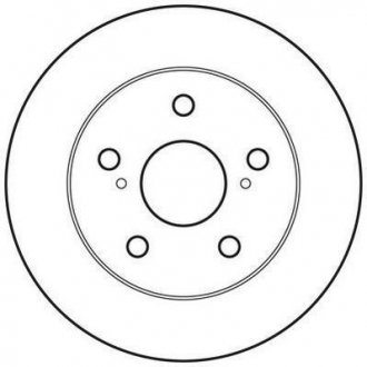 Гальмівний диск задній TOYOTA AURIS/COROLLA Jurid 562617JC (фото 1)