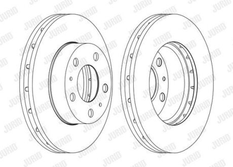 Гальмівний диск Jurid 562630JC1