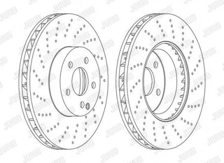 Диск гальмівний MERCEDES Jurid 562634JC1