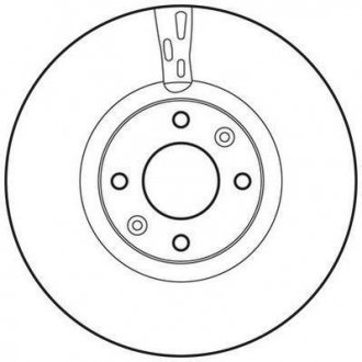Тормозной диск передний Opel Mokka / Peugeot 2008, 208, 3008, 308, 5008 / Citroen C4 / DS 3, 4, 5 Jurid 562641JC (фото 1)