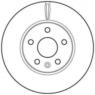 Диск тормозной CHEVROLET,OPEL Jurid 562642JC