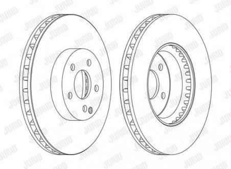 Диск тормозной MERCEDES Jurid 562647JC1 (фото 1)