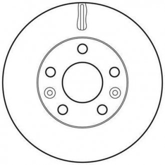 Тормозной диск передний DACIA DUSTER Jurid 562658JC (фото 1)