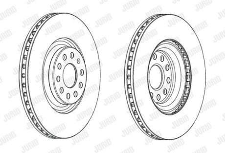 Гальмівний диск Jurid 562663JC1