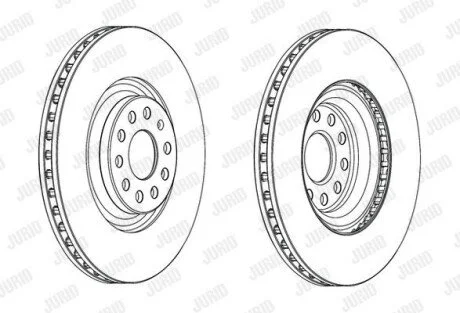 Гальмівний диск Jurid 562663JC1
