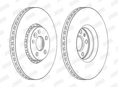 Диск тормозной VOLVO Jurid 562672JC1