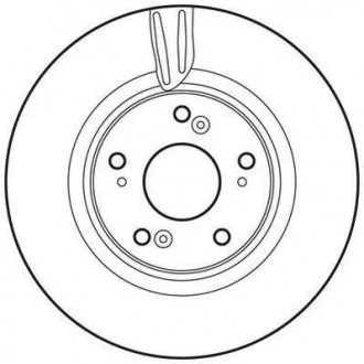 Диск тормозной HONDA Jurid 562725JC