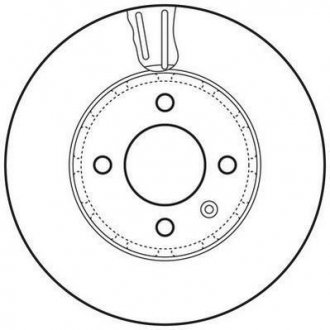 Тормозной диск передний VW UP! SKODA CITIGO SEAT Mii Jurid 562727JC (фото 1)