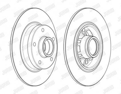 Диск тормозной RENAULT Jurid 562732J1