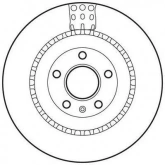 Тормозной диск задн Audi A4, A5, A6, A7, A8, Q5, Q7 / VW Touareg / Porsche Macan Jurid 562735JC