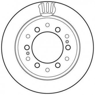 Диск тормозной LEXUS,TOYOTA Jurid 562738JC