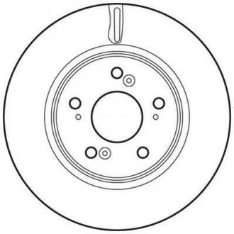 Гальмівний диск передній Honda CR-V III, IV (2007->) Jurid 562746JC